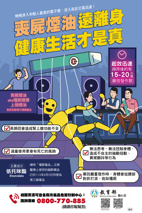 喪屍菸油遠離身 健康生活才是真